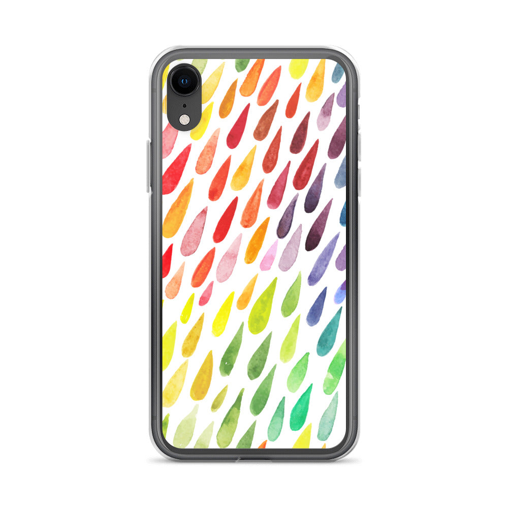 Colorful Raindrops iPhone Case