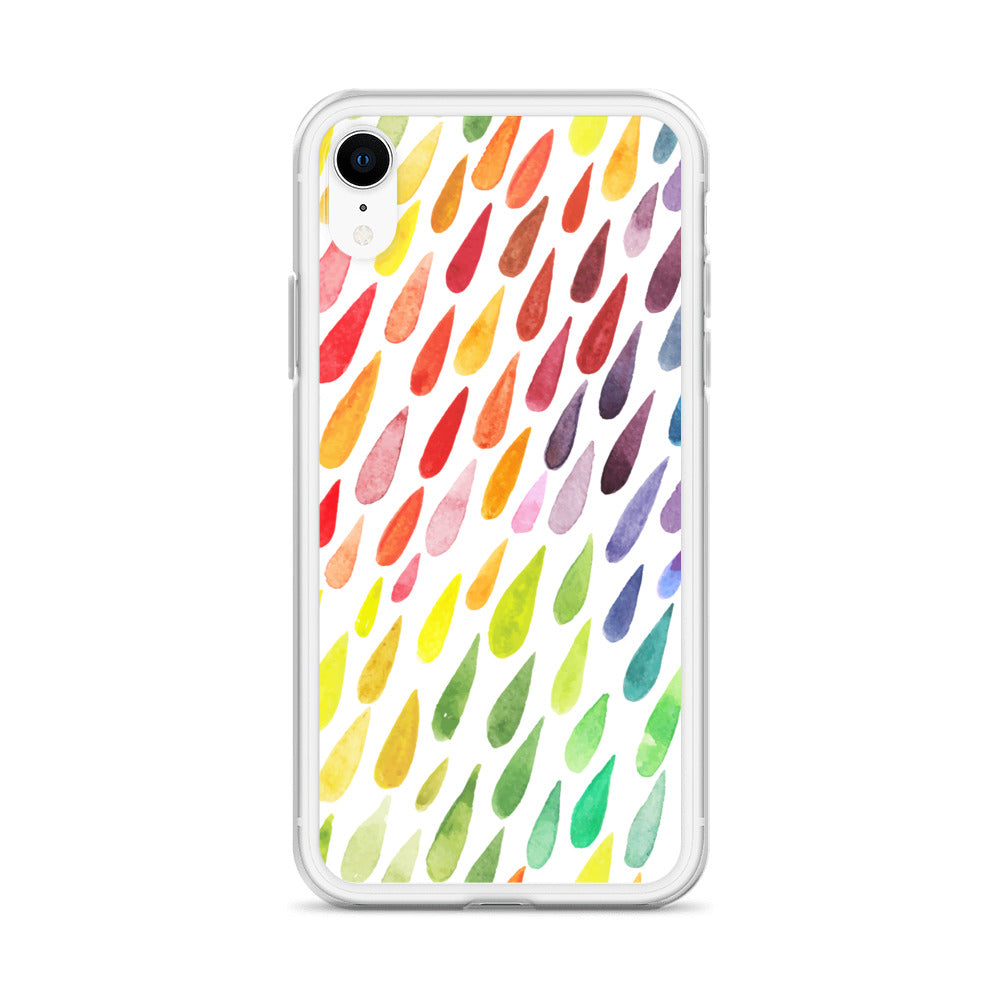 Colorful Raindrops iPhone Case