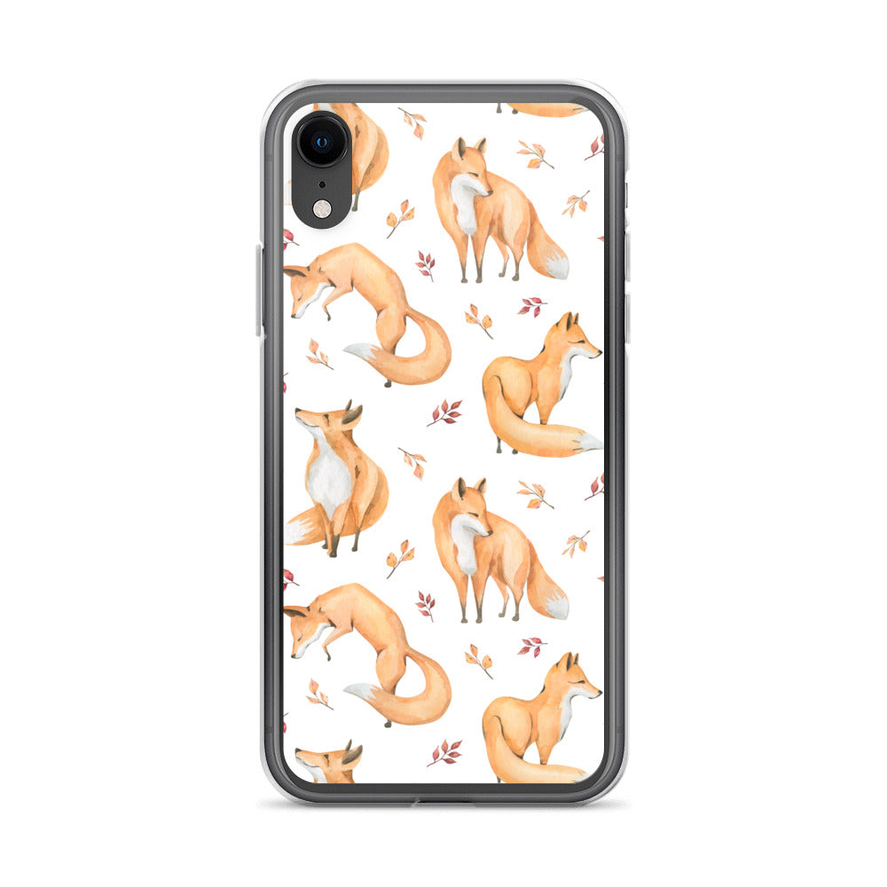 Woodland Foxes iPhone Case