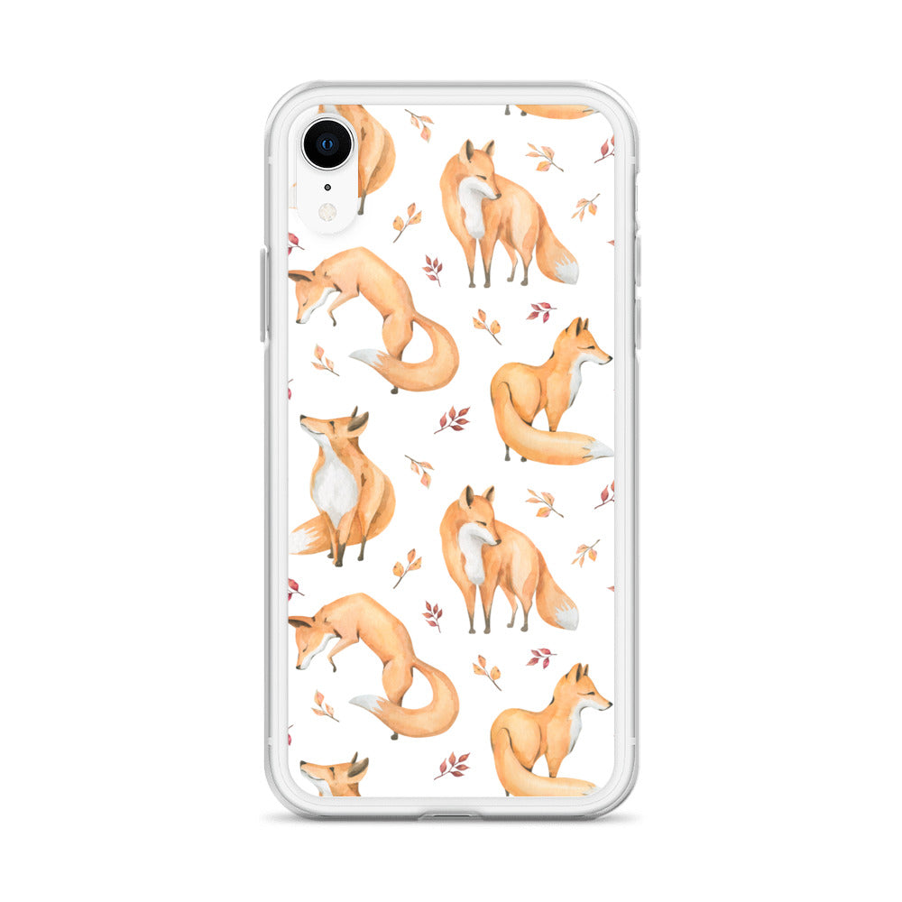 Woodland Foxes iPhone Case