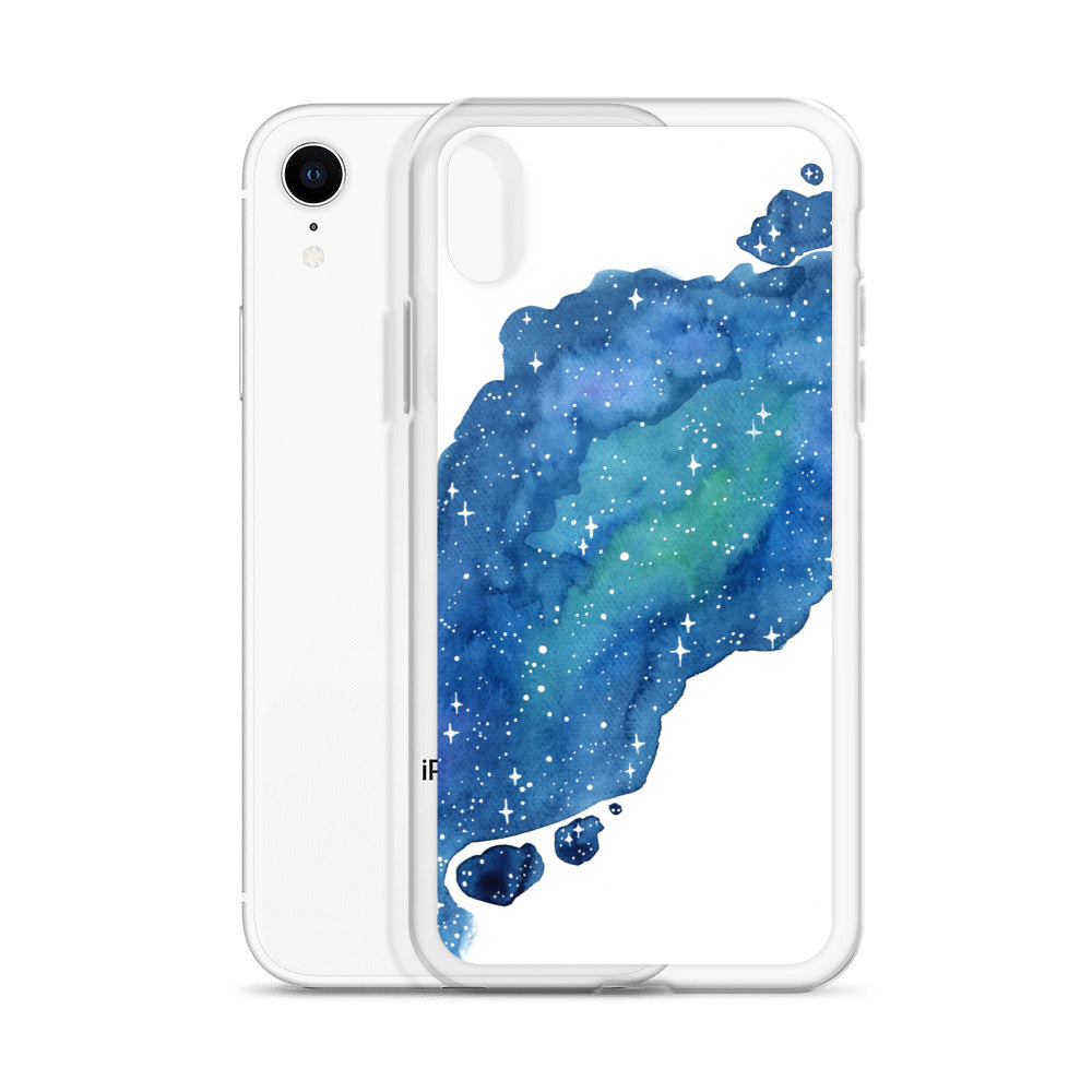 Watercolor Galaxy Aurora iPhone Case