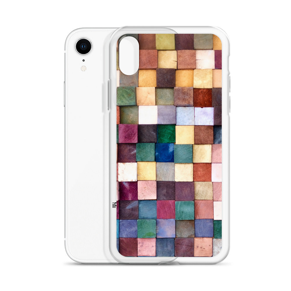 Colorful Wood Blocks Photo iPhone Case