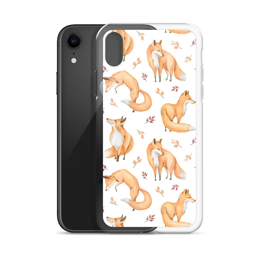 Woodland Foxes iPhone Case