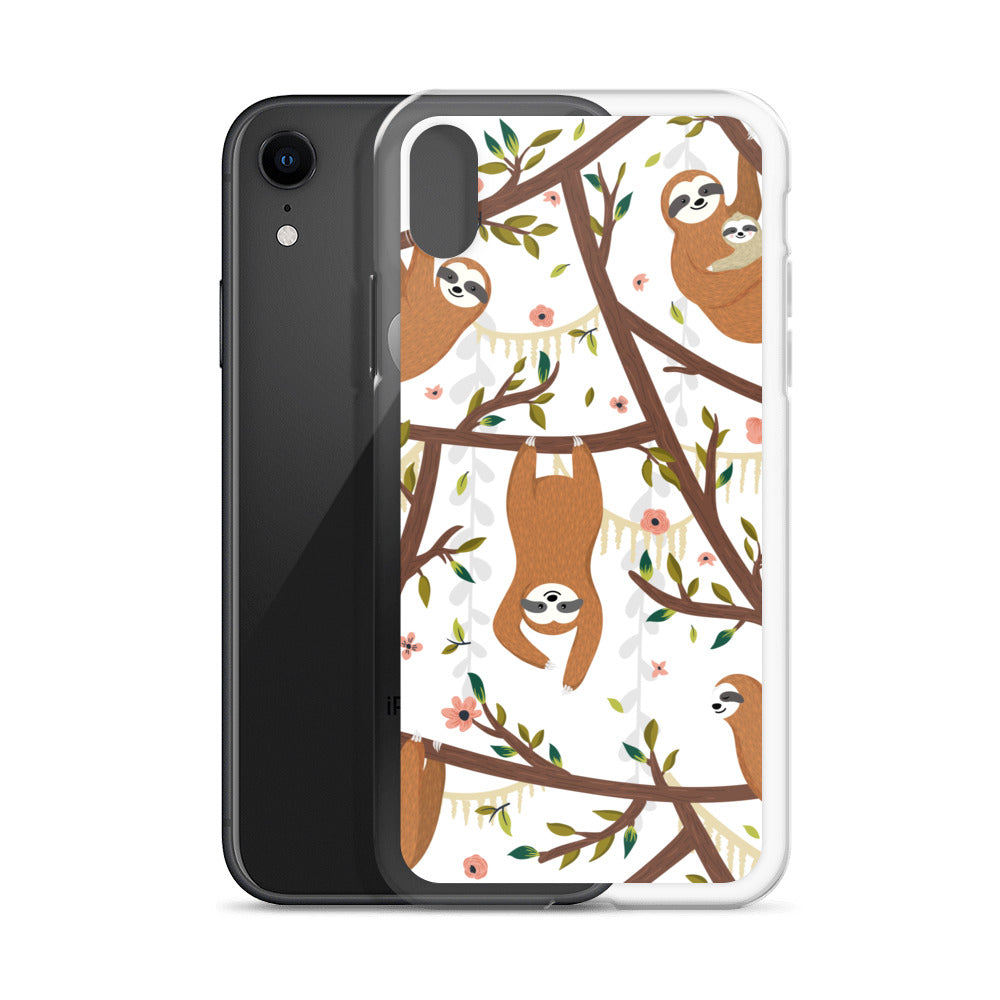 Cute Woodland Sloth iPhone Case