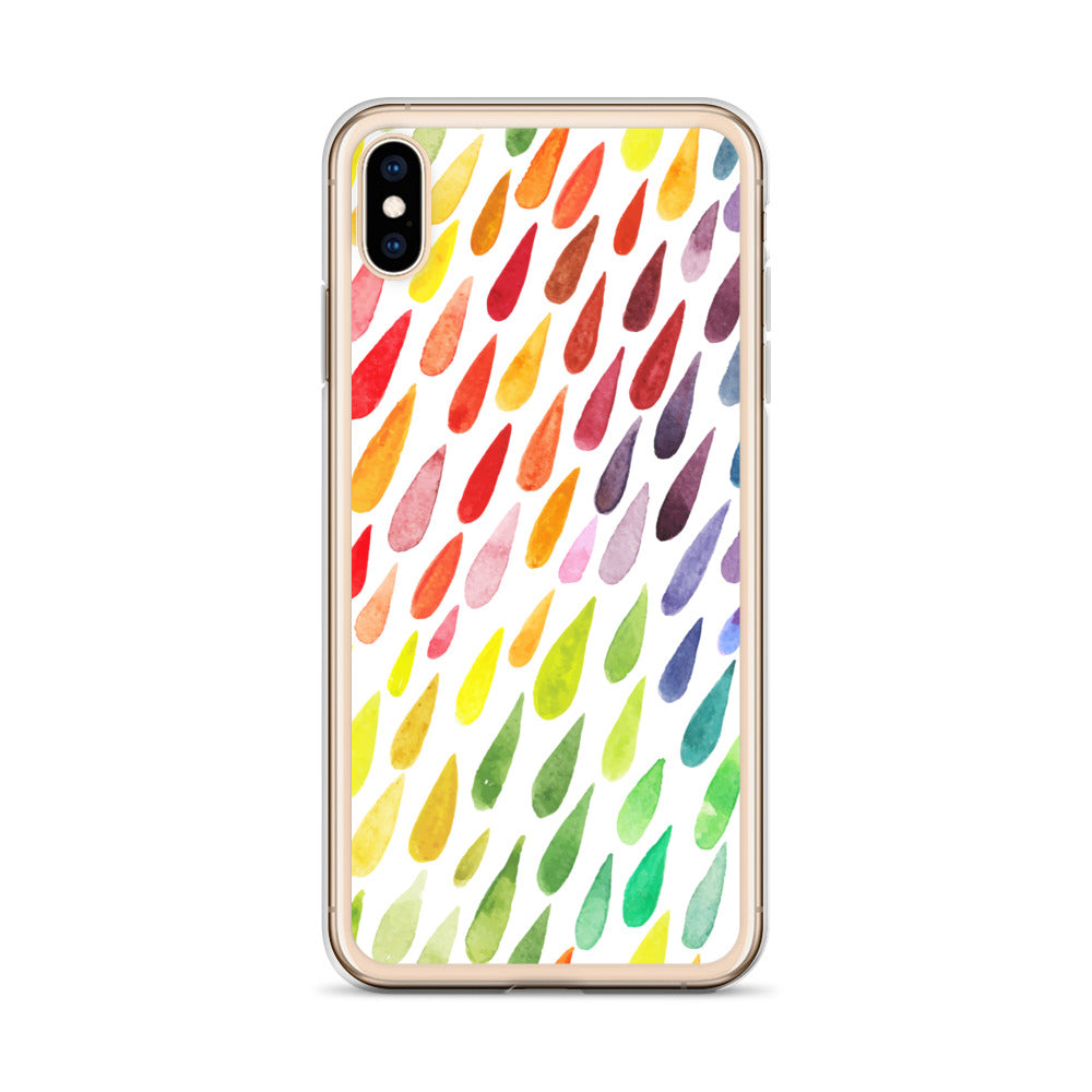 Colorful Raindrops iPhone Case