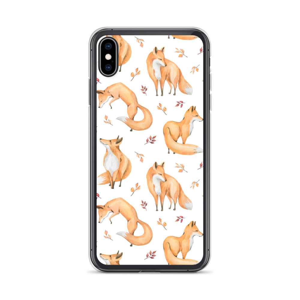 Woodland Foxes iPhone Case