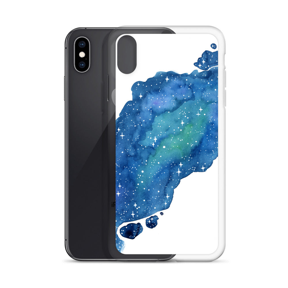 Watercolor Galaxy Aurora iPhone Case