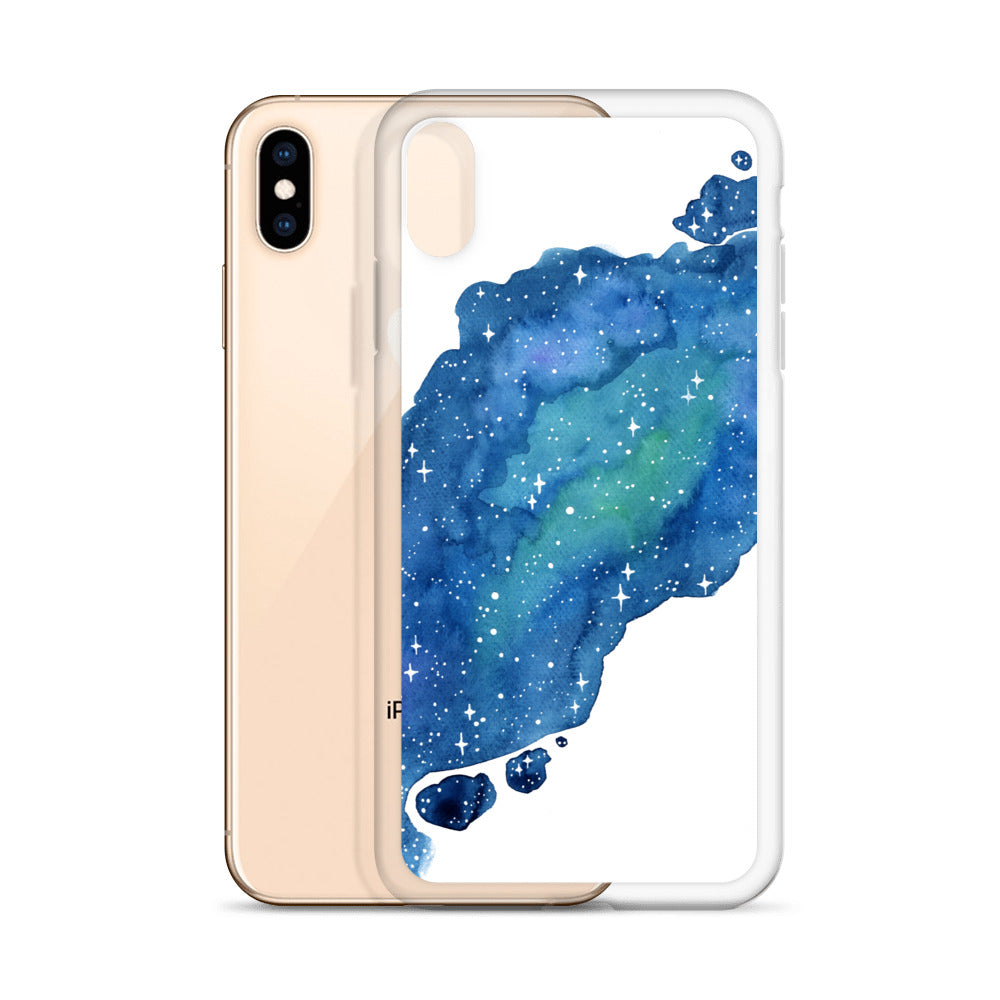 Watercolor Galaxy Aurora iPhone Case