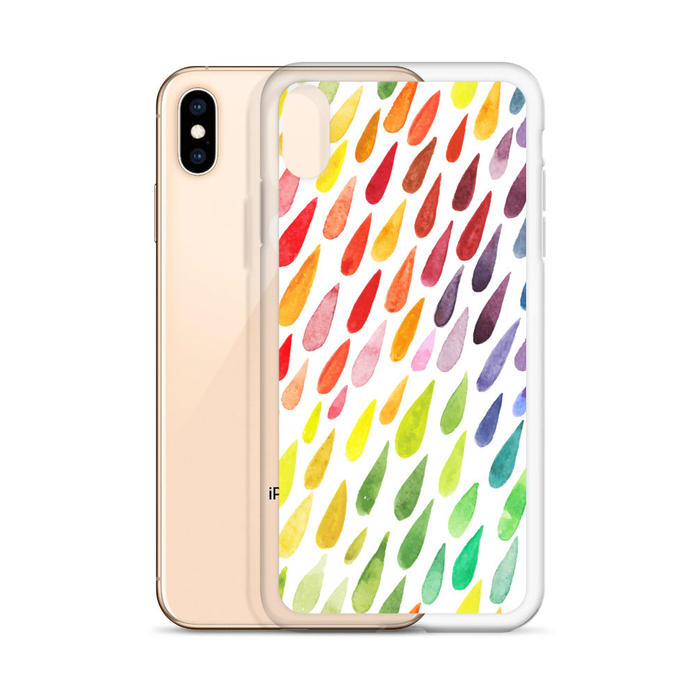 Colorful Raindrops iPhone Case