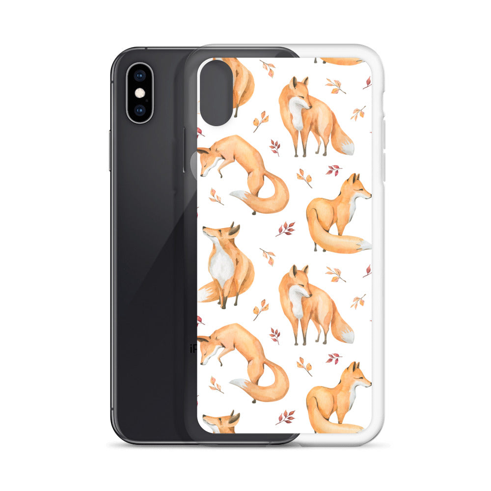 Woodland Foxes iPhone Case