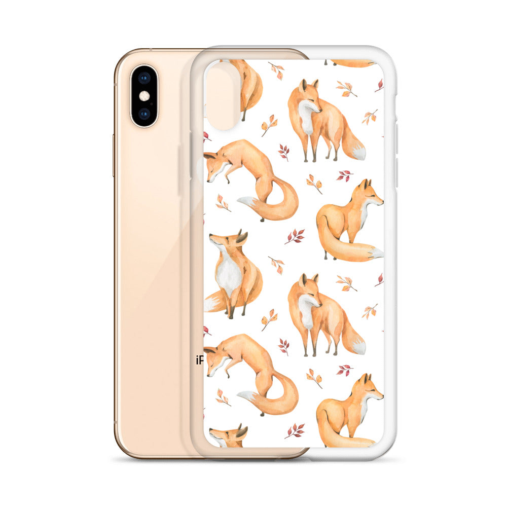 Woodland Foxes iPhone Case