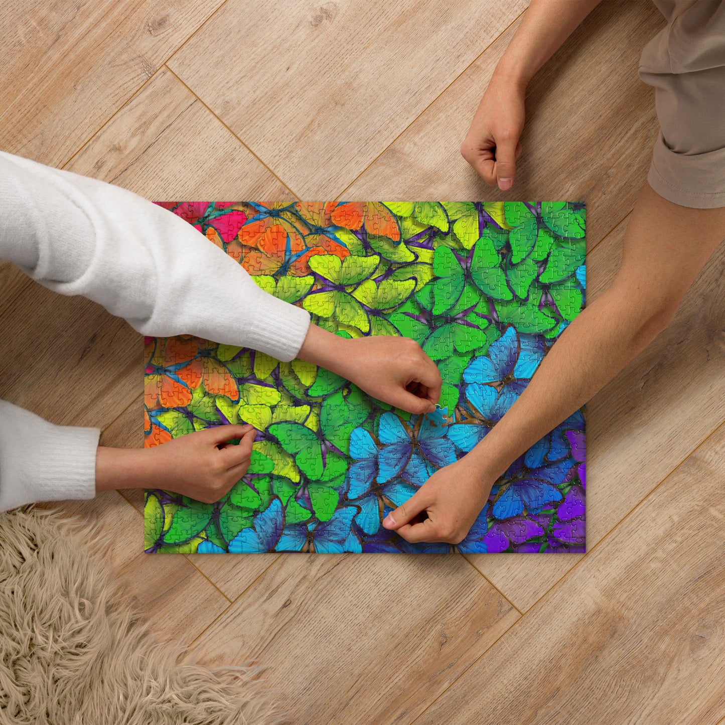 Rainbow Butterfly Jigsaw puzzle 520 piece