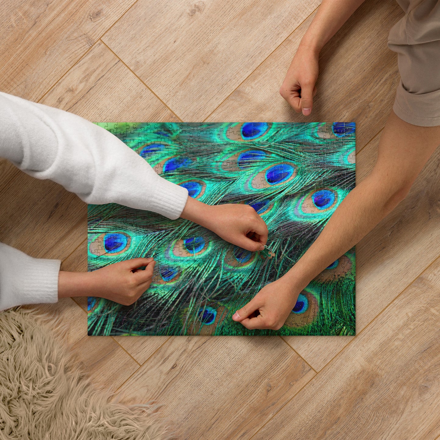 Peacock Feathers Jigsaw puzzle 520 Piece