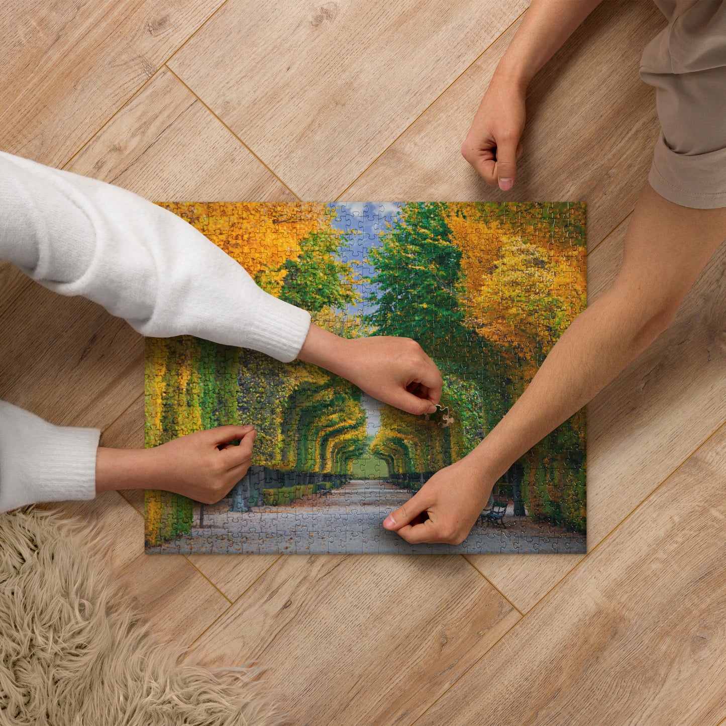 Autumn Tree Walkway Jigsaw puzzle 520 piece