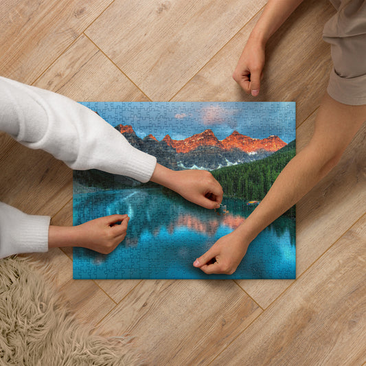 Mountains Lake Forrest Scene Jigsaw puzzle 520 piece