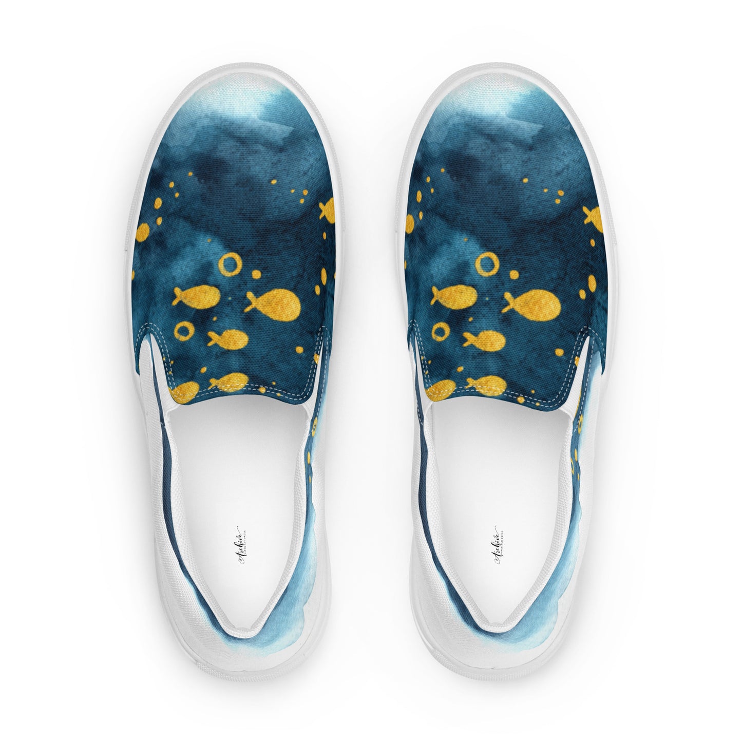 School of Fish Men’s slip-on canvas shoes