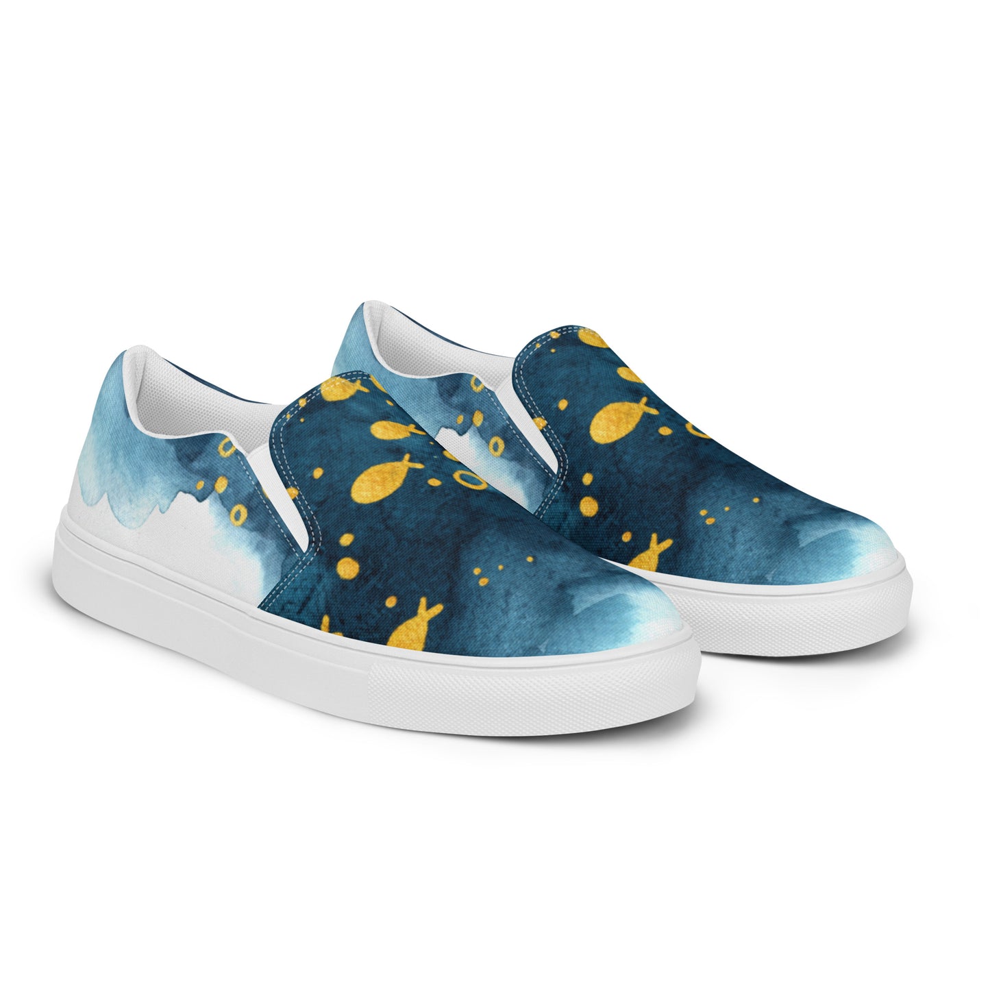 School of Fish Men’s slip-on canvas shoes