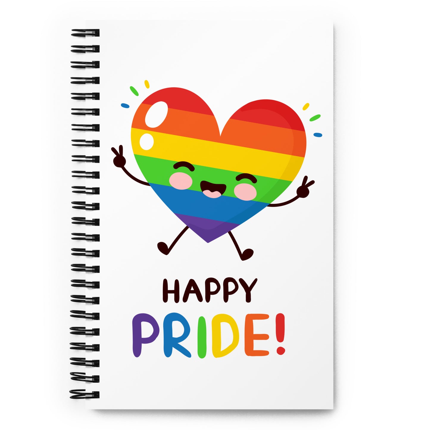 Happy Pride Spiral notebook