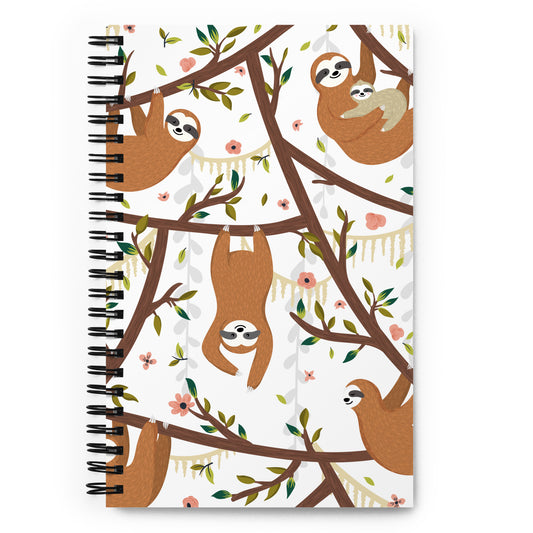 Sloth Spiral notebook