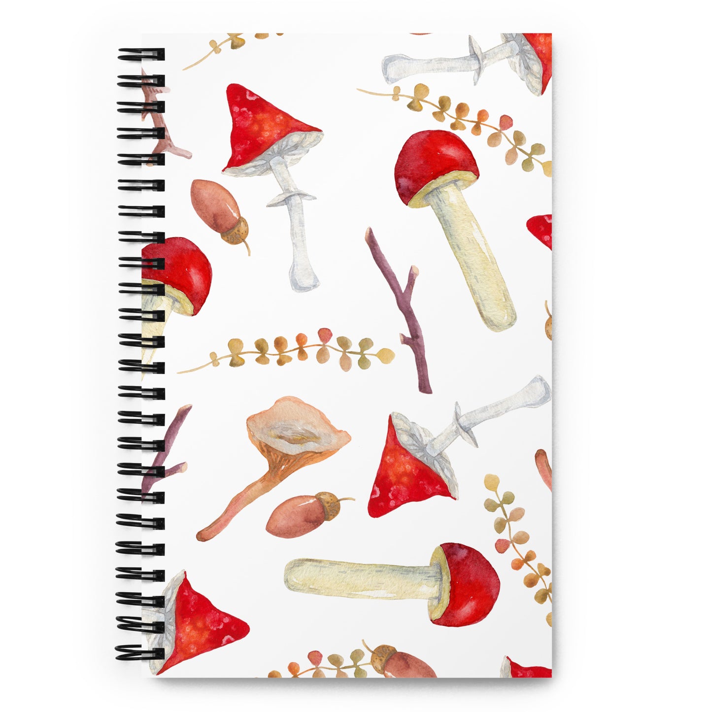 Mushrooms Toadstool Spiral notebook