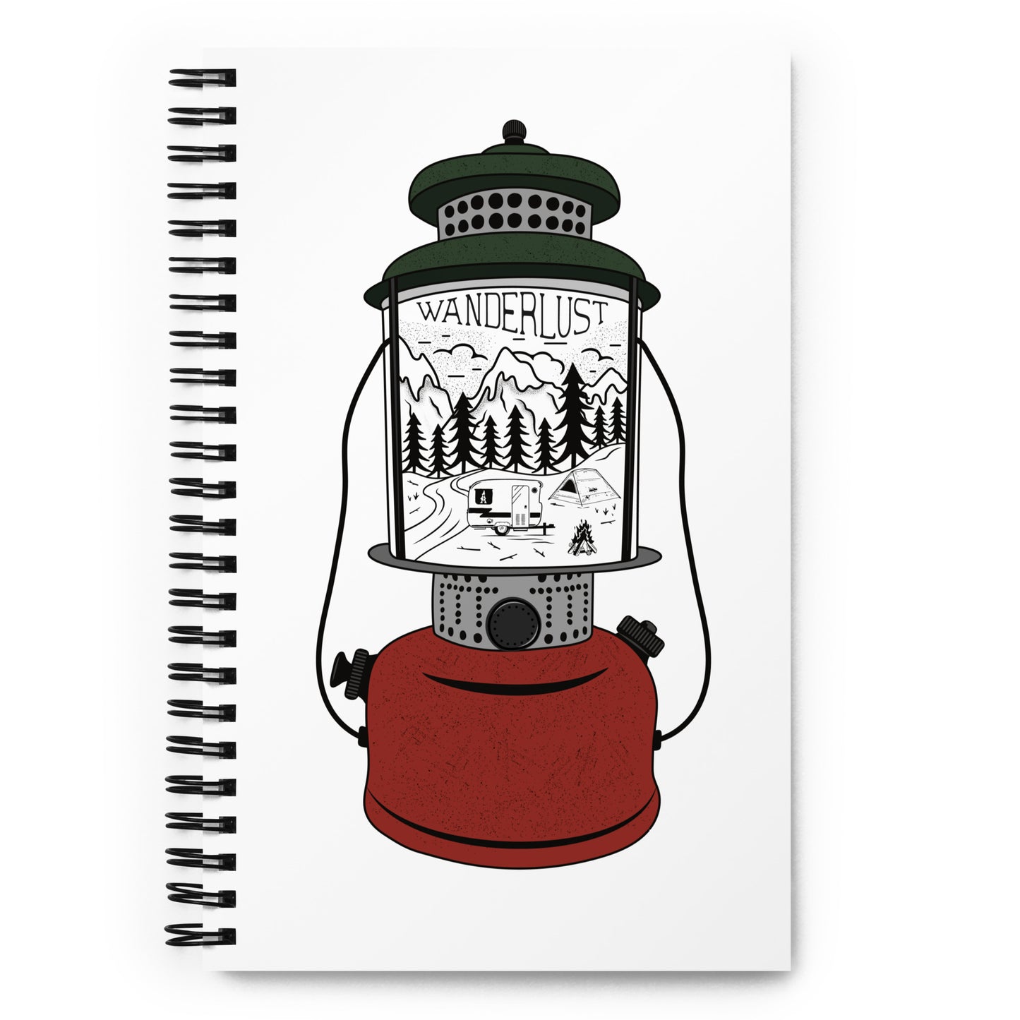 Wanderlust Lantern Spiral notebook