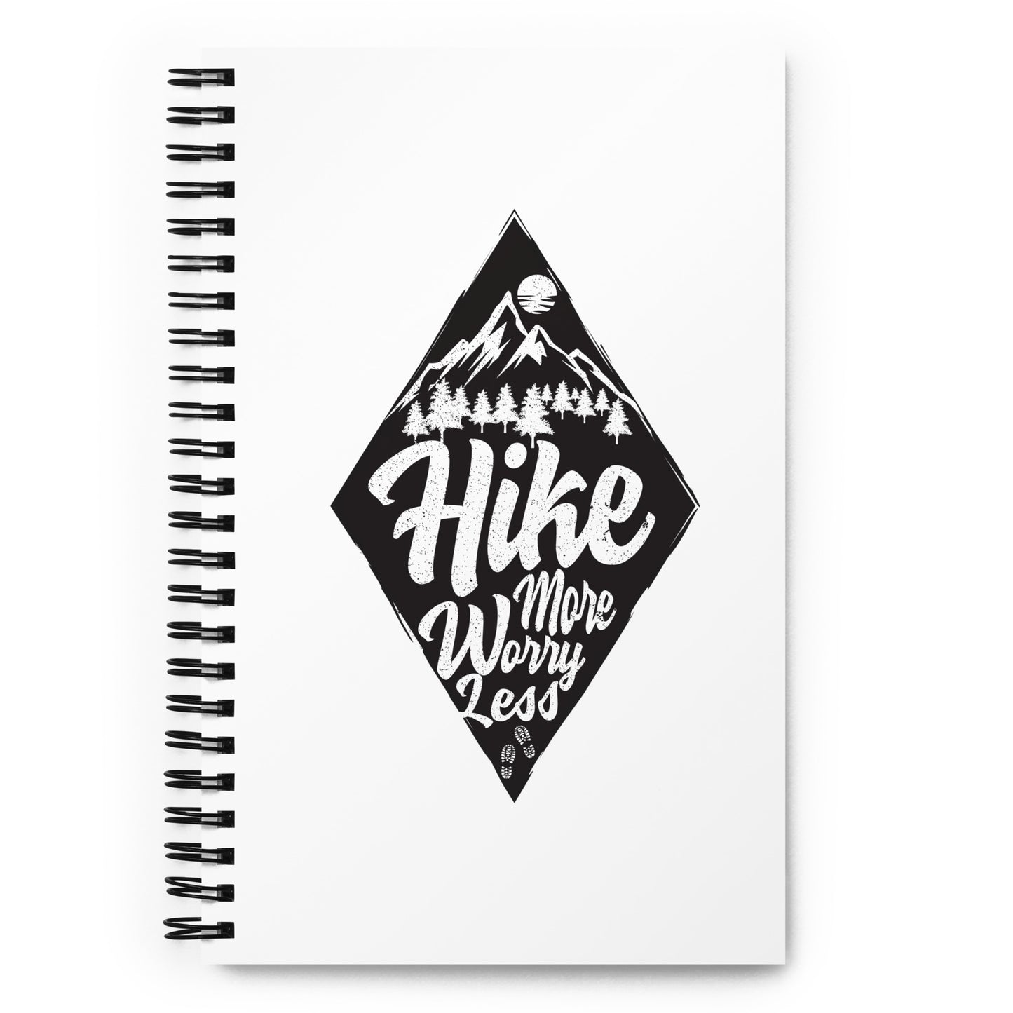 Hike More Worry Less Spiral notebook