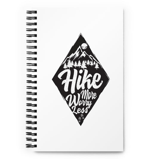 Hike More Worry Less Spiral notebook