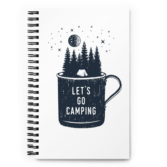 Lets Go Camping Spiral notebook