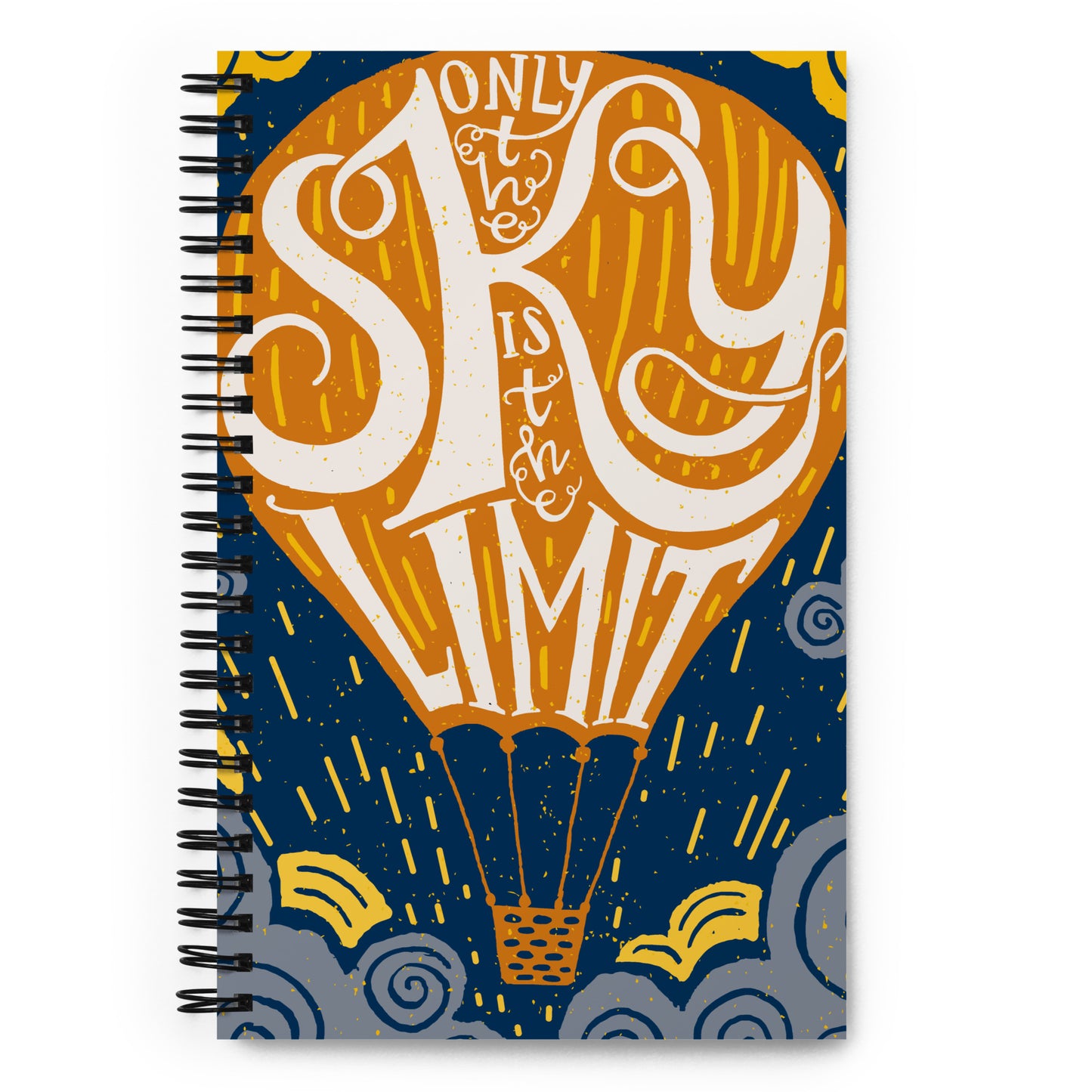 Only the Sky is the Limit Spiral notebook