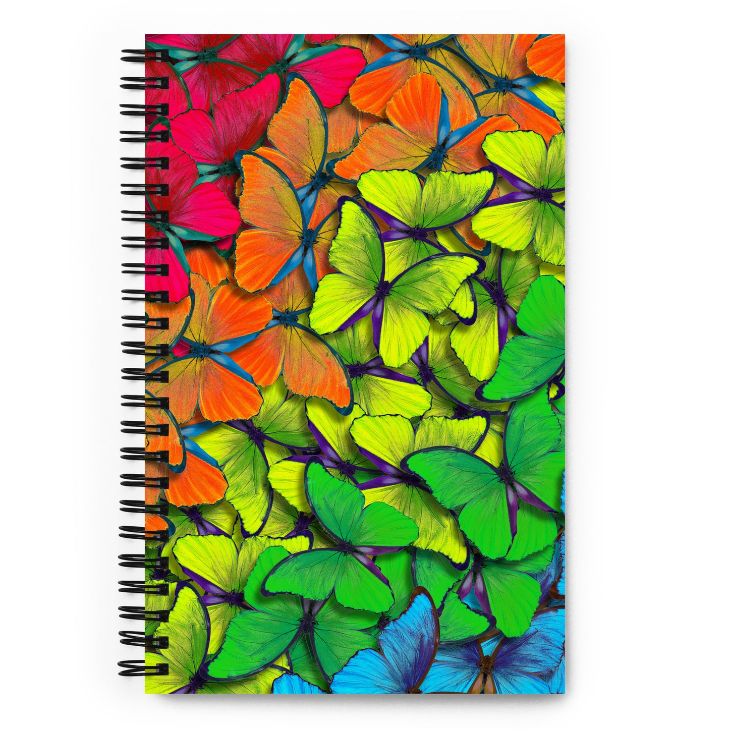 Rainbow Butterflies Spiral notebook