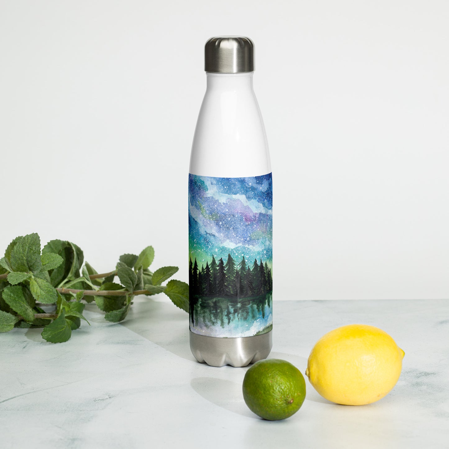 Watercolor Galaxy Stainless Steel Water Bottle WCG1