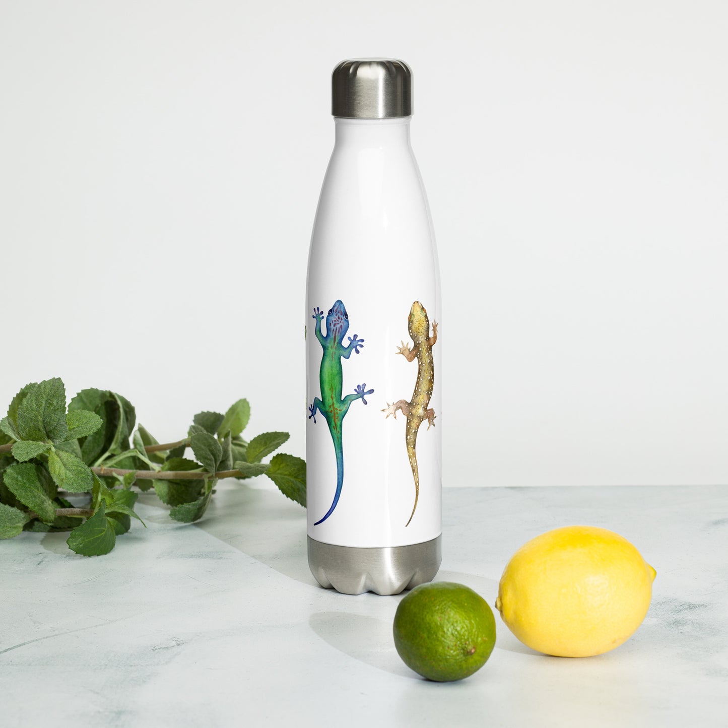 Gecko Lizard Stainless Steel Water Bottle