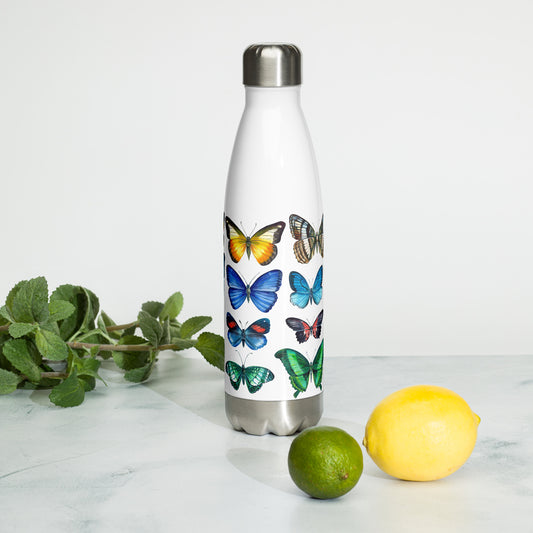 Butterfly Stainless Steel Water Bottle