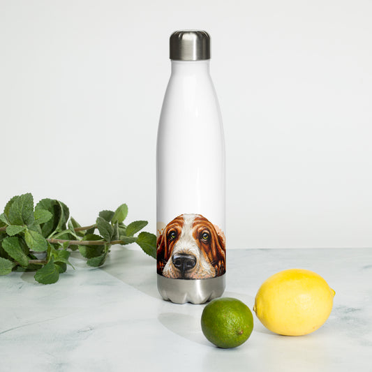 Basset Hound Stainless Steel Water Bottle