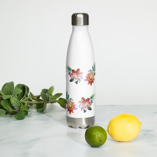 Floral Stainless Steel Water Bottle F2