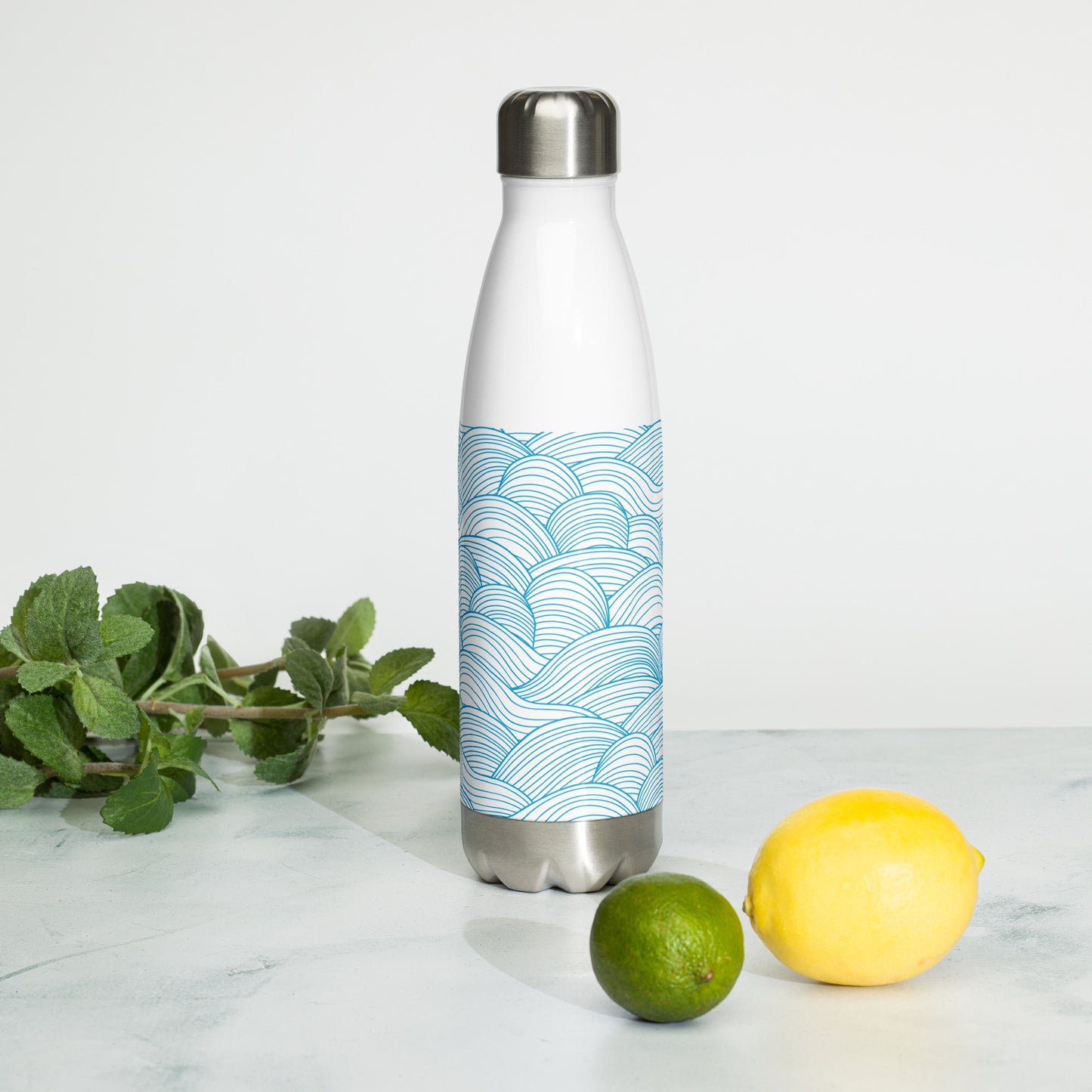 Blue Waves Stainless Steel Water Bottle BW1