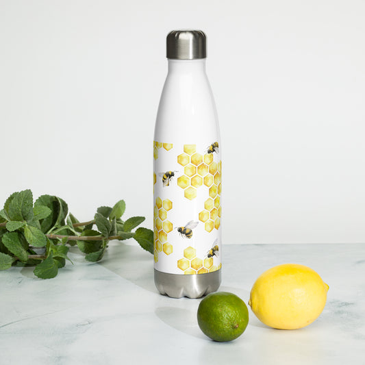 Honeycomb Bee Stainless Steel Water Bottle