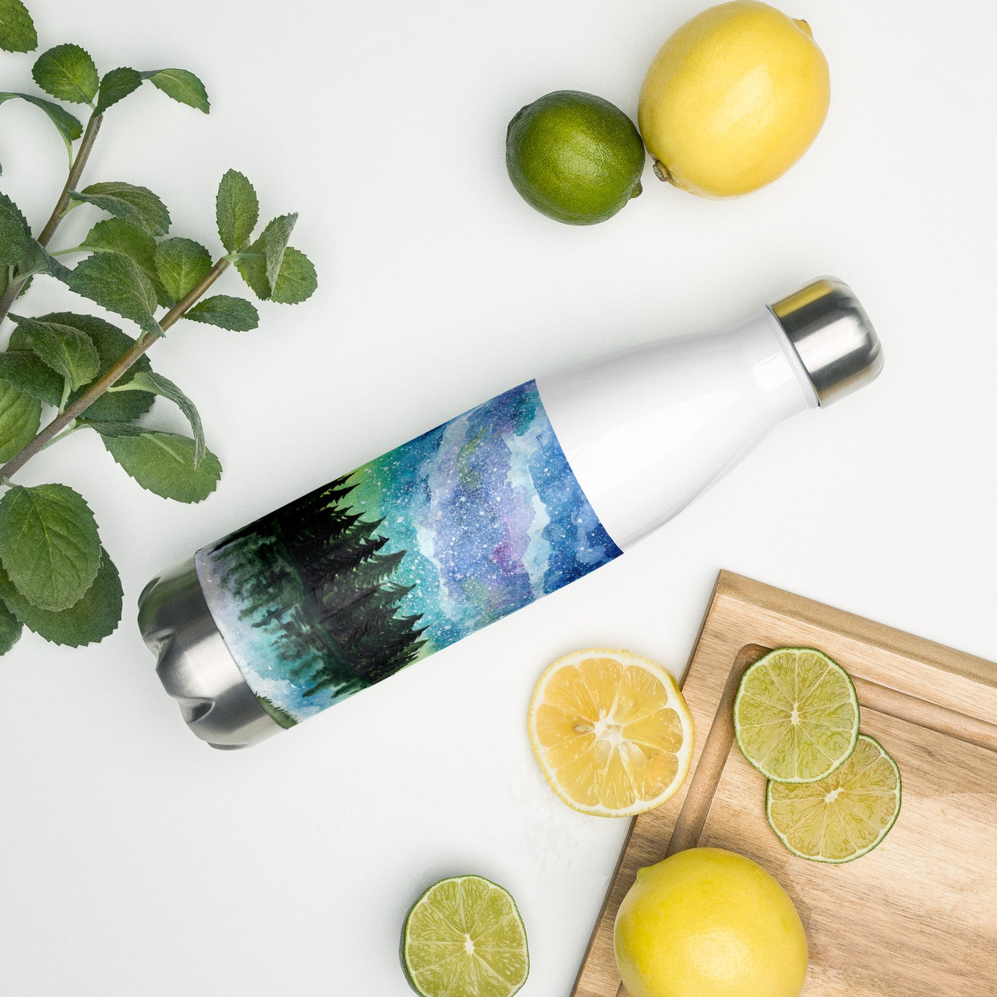 Watercolor Galaxy Stainless Steel Water Bottle WCG1