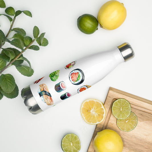 Sushi Stainless Steel Water Bottle