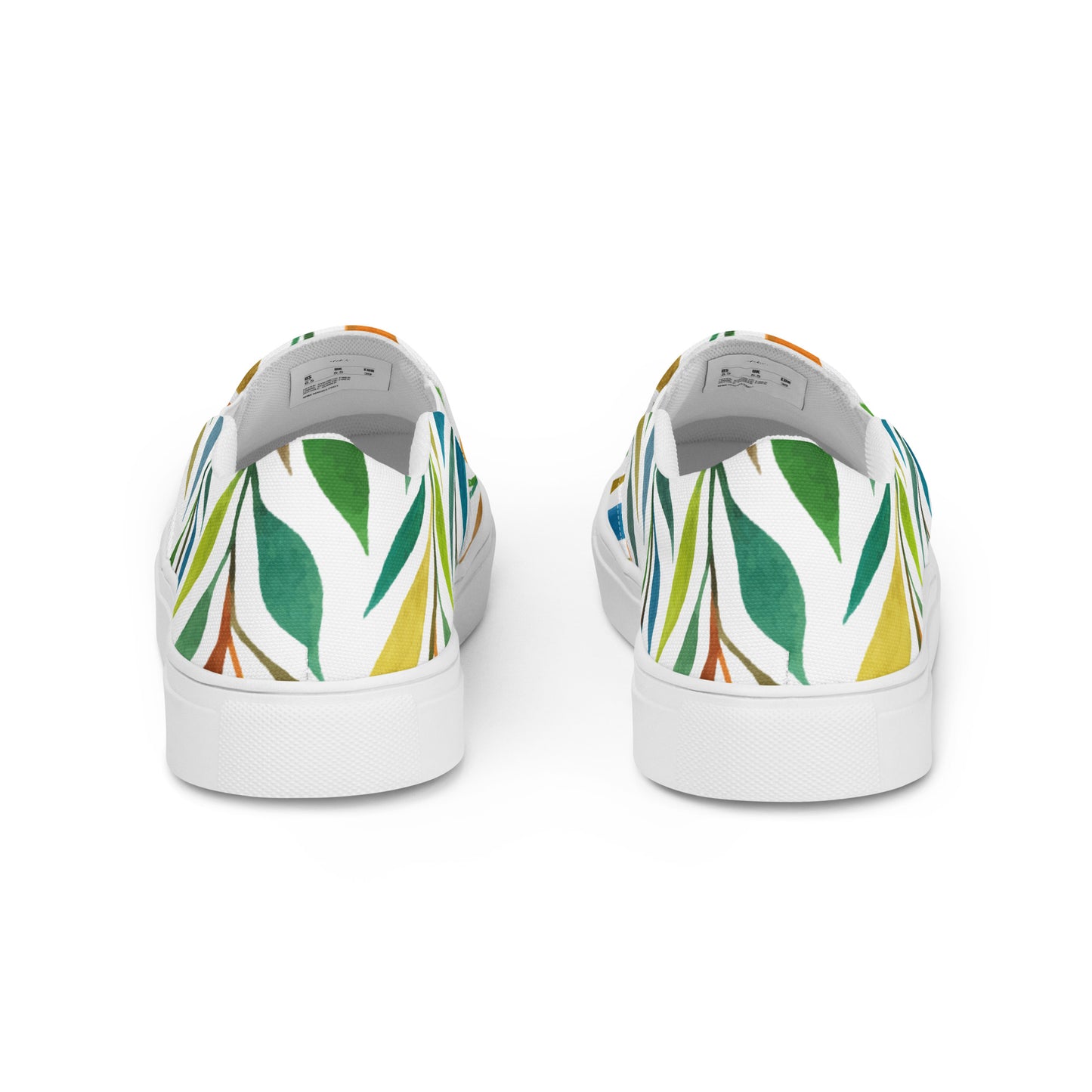 Colorful Floral Women’s slip-on canvas shoes