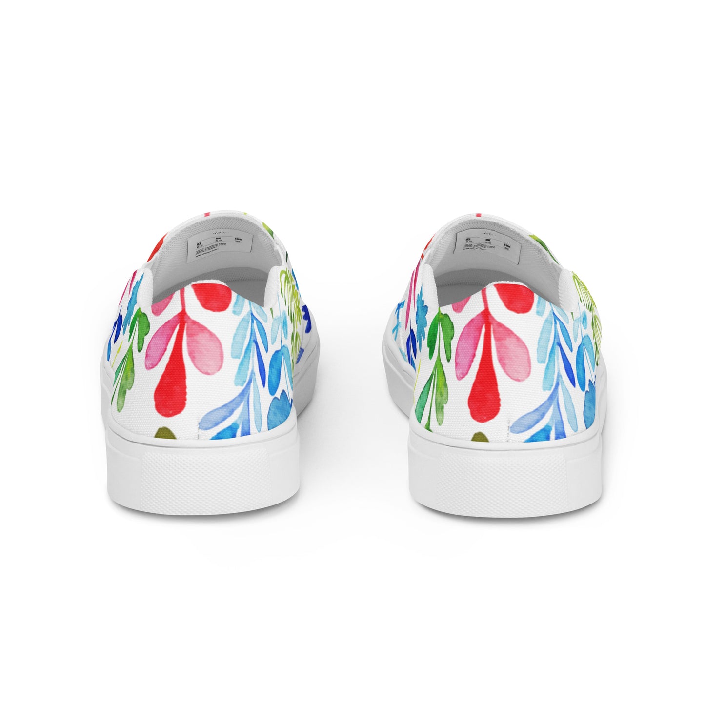 Colorful Flowers Women’s slip-on canvas shoes