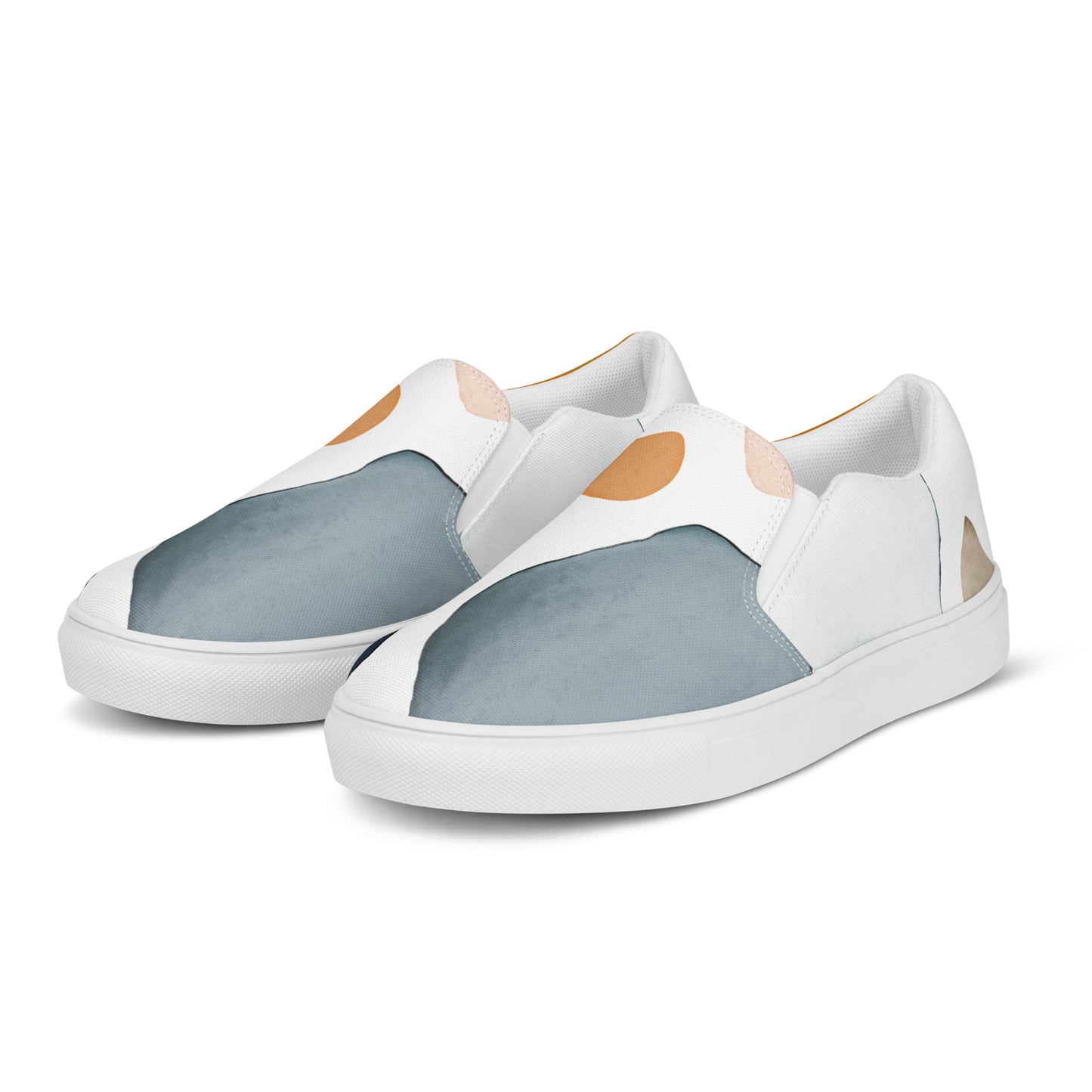 Abstract Circles Women’s slip-on canvas shoes