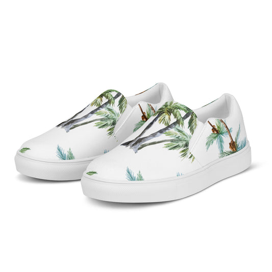 Palm Trees Women’s slip-on canvas shoes